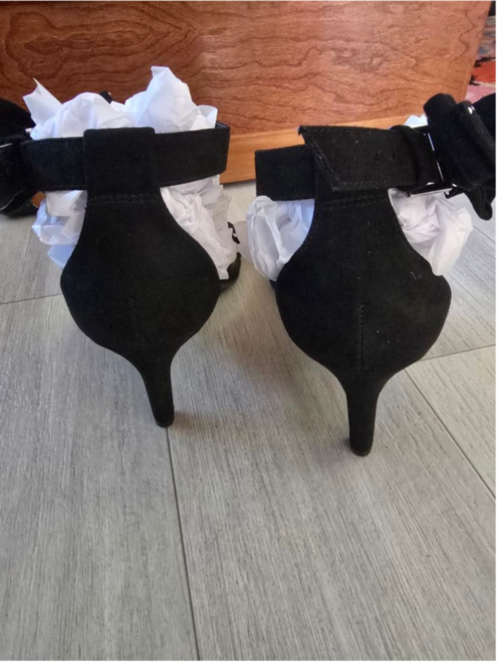 Women's Torrid Black Studded Bow Ankle Strap Heels Size 9.5⁸ - Picture 3 of 7